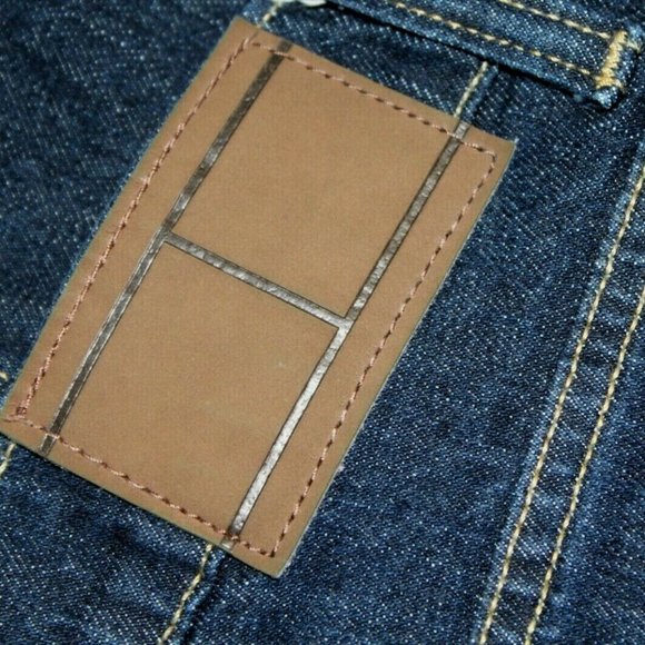 Mens TOMMY HILFIGER DENIM Jeans Slim Fit Dark Wash Straight Leg - Picture 4 of 9